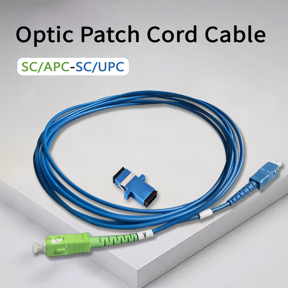 Optic Patch Cord Cable 3M SC/APC-SC/UPC Indoor FTTH Communication Optical Fiber Simplex Mode 