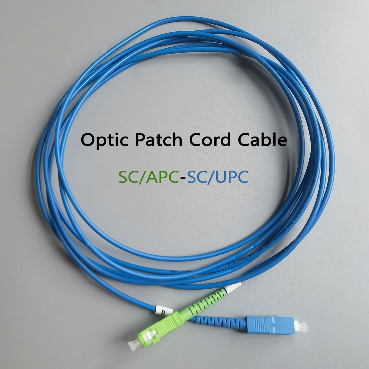 Optic Patch Cord Cable 3M SC/APC-SC/UPC Indoor FTTH Communication Optical Fiber Simplex Mode 