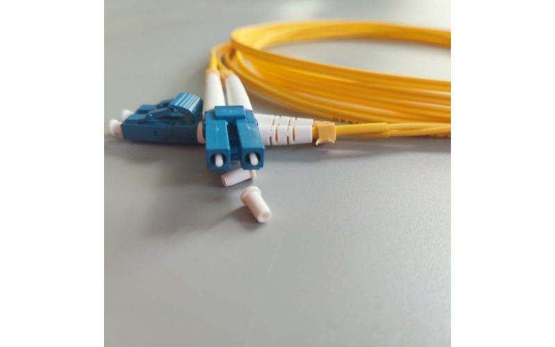 Fiber Optic Cable LC/UPC-LC/UPC 3M Single Mode Double Core LSZH 9/125μm 1.6mm Fiber Optic Patchcord