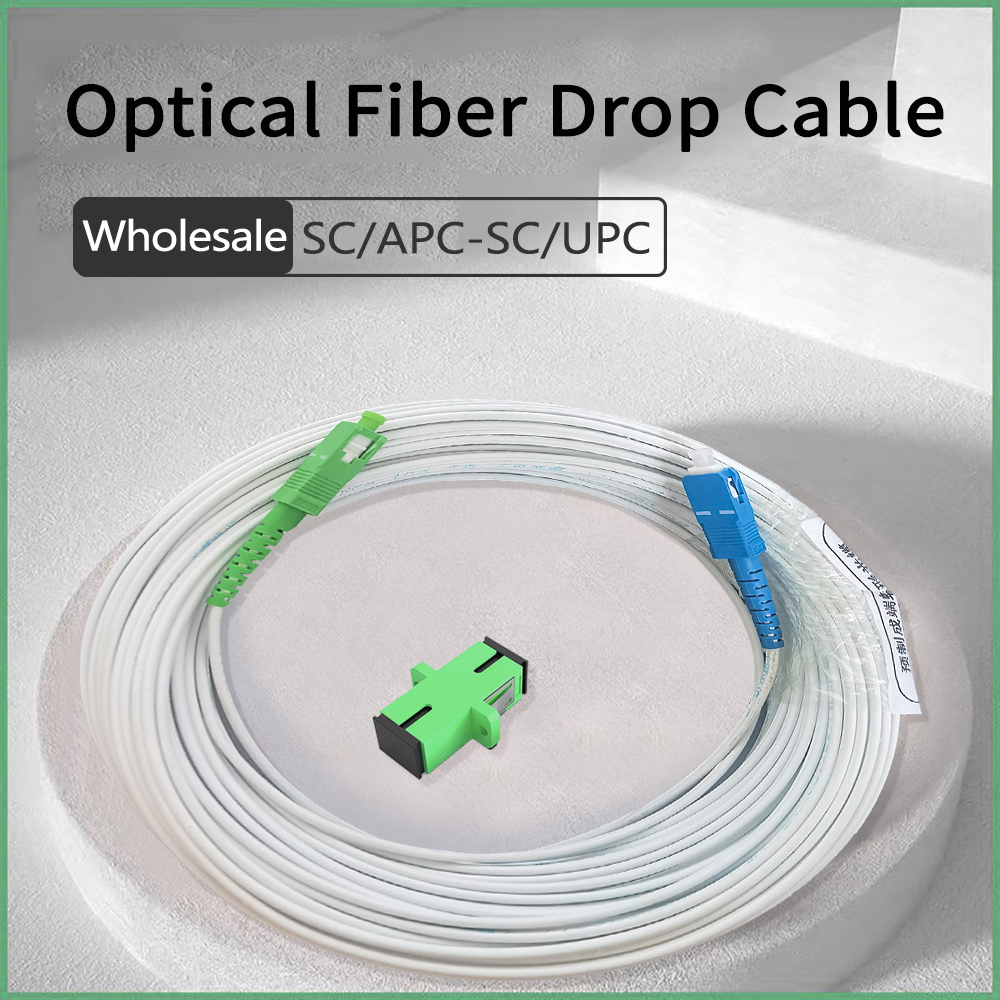 SC/APC-SC/UPC Fiber Optic Drop Extension Cable Simplex FTTH Indoor Drop Cable Patch Cord