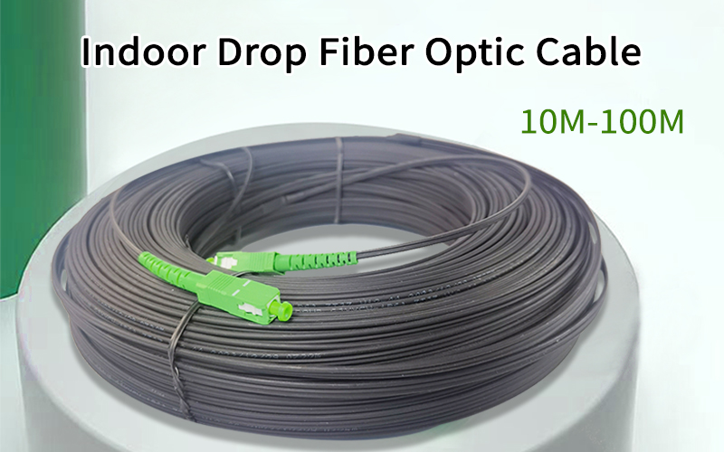 Indoor Drop Cable Fiber Optic Patch Cord  Simplex Core SC/APC-SC/APC Drop Cable 