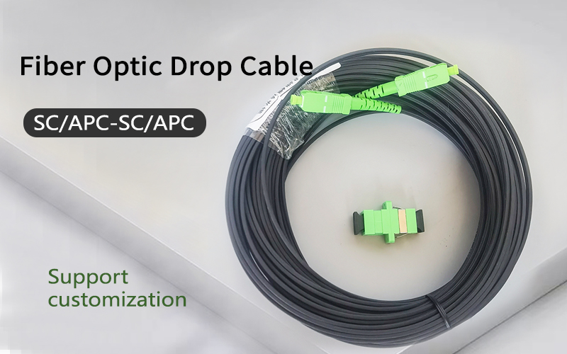 Indoor Drop Cable Fiber Optic Patch Cord  Simplex Core SC/APC-SC/APC Drop Cable 