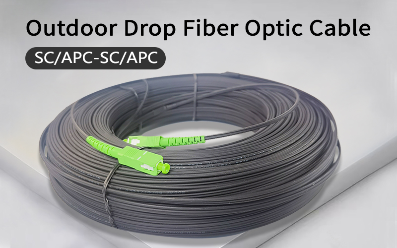 SC/APC-SC/APC Outdoor Drop Fiber Optic Cable FTTH Optical Fiber Connectors