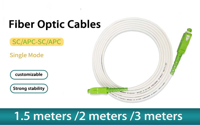 SC-APC/SC-APC Fiber Optic Patch Cord  FTTH 1.5m/2m/3m Fibra Optica Extension Cable  