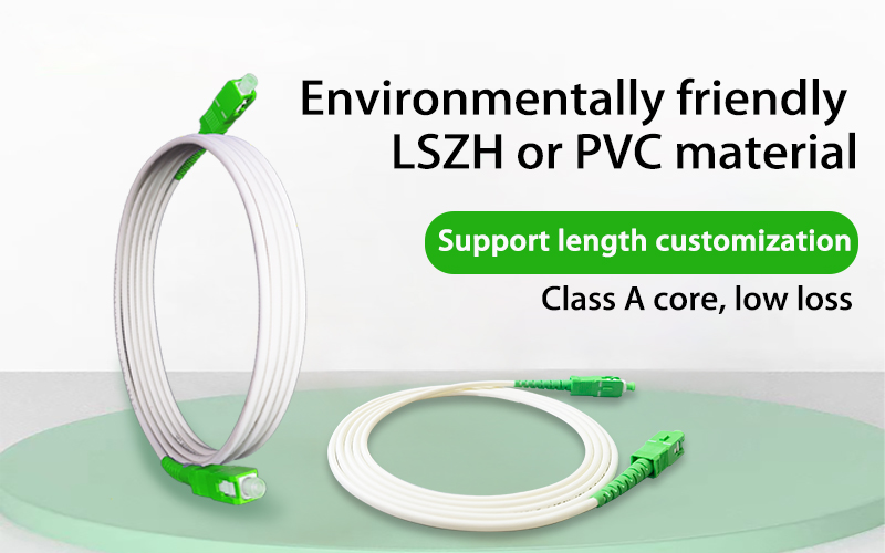 SC-APC/SC-APC Fiber Optic Patch Cord  FTTH 1.5m/2m/3m Fibra Optica Extension Cable  