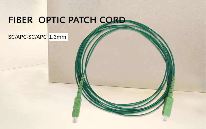  Fiber Optic Patch Cable SC/APC-SC/APC Single Mode Simplex Core G657A2 1.6mm L:3.5M 