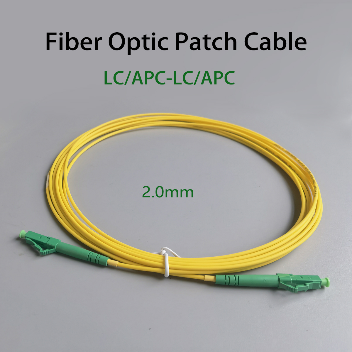 Fiber Optic Internet Cable LSZH G657A2 Single Mode LC/APC-LC/APC FTTH Optical Fiber Connectors
