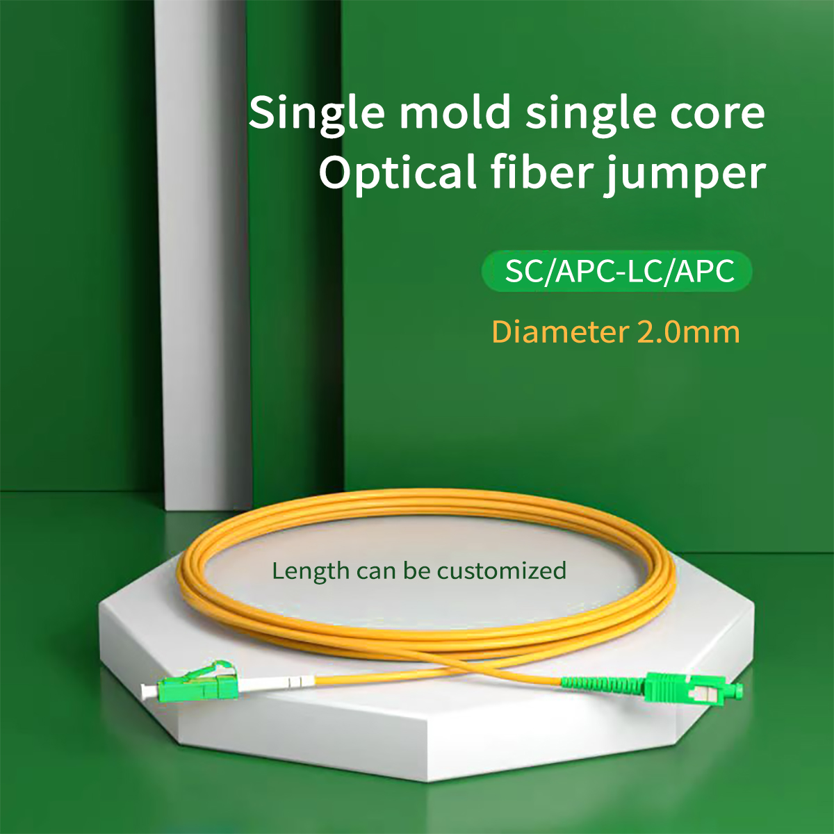  Fiber Patch Cord FTTH SC/APC To LC/APC Communication Optical Patch Cable