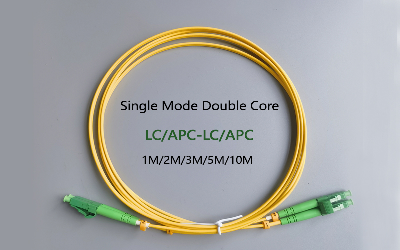 LC/APC-LC/APC Double Core Single Mode Cable Fibra Optica FTTH 2.0mm G657A1 LSZH 