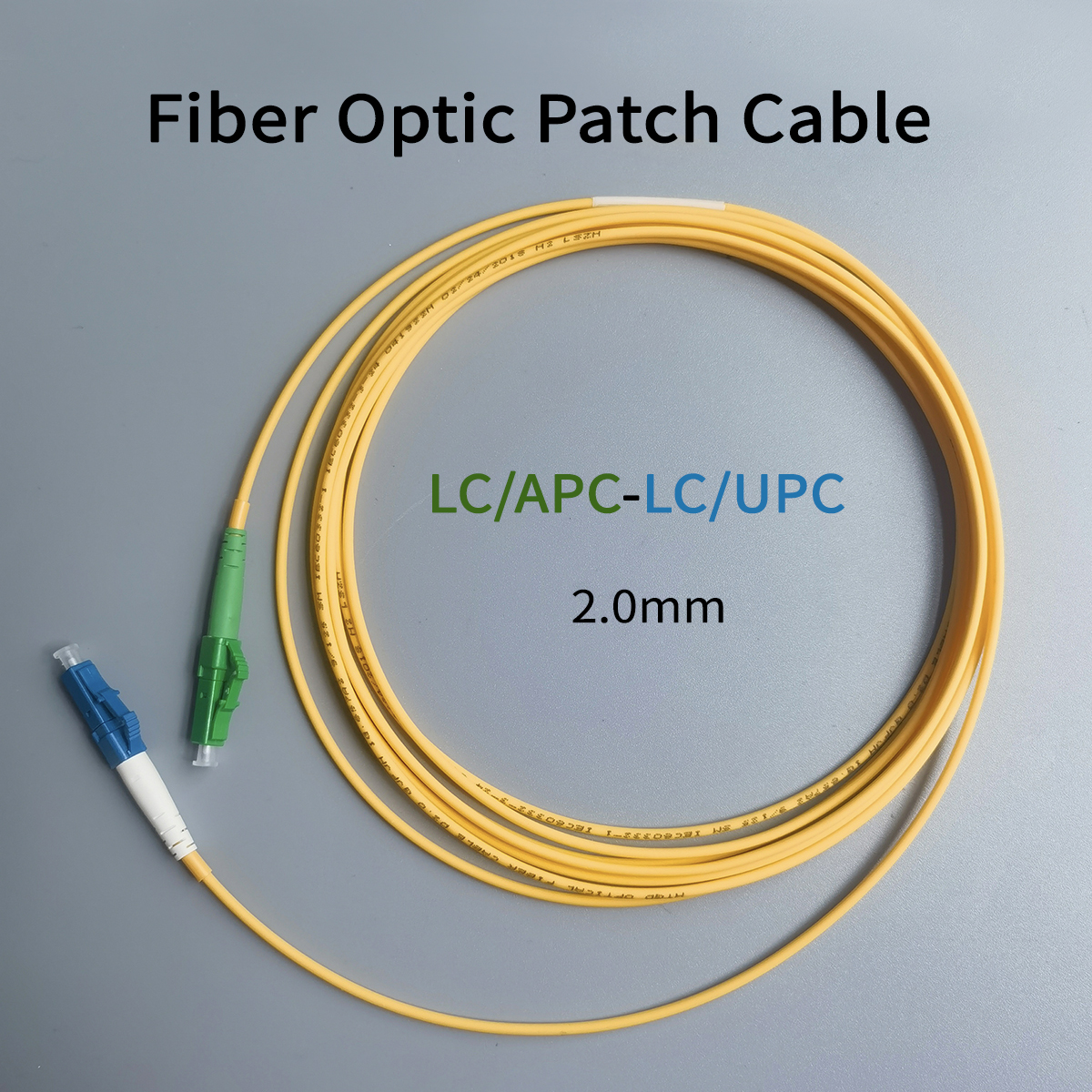 Cable Fibra Optica LC/APC-LC/UPC Single-Mode Indoor FTTH Diameter 2.0mm Extension Cable 