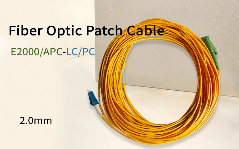 Fiber Optic Extension Cable FTTH 2.0mm E2000/APC-LC/PC Single Mode G652D  Fibra Optica