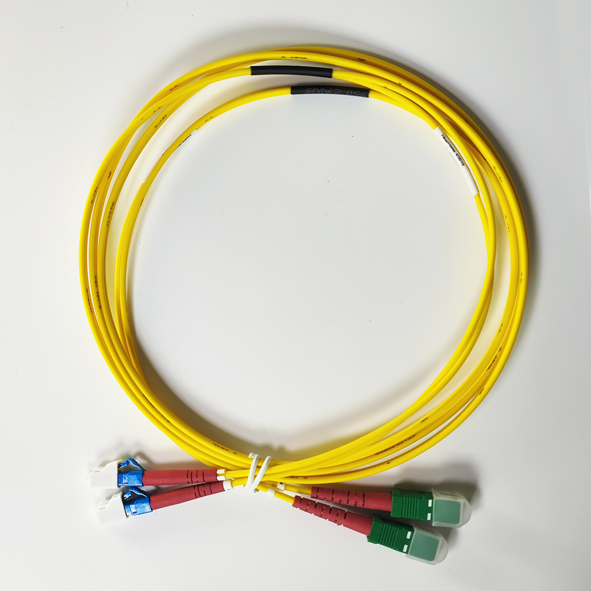 Fiber Optic Cable LC/UPC-SC/APC Indoor Diameter 3.0 mm Single-Mode Dual-Core Optical Fiber Jumper 