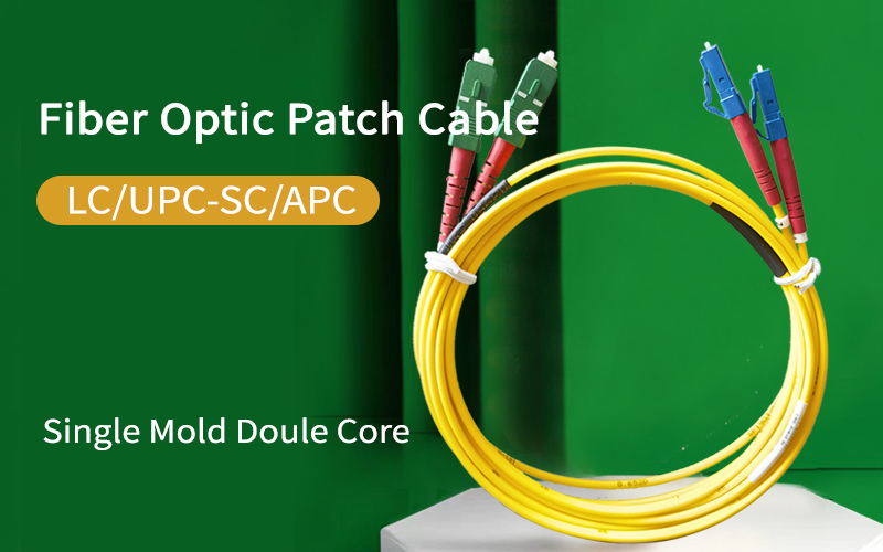 Fiber Optic Cable LC/UPC-SC/APC Indoor Diameter 3.0 mm Single-Mode Dual-Core Optical Fiber Jumper 