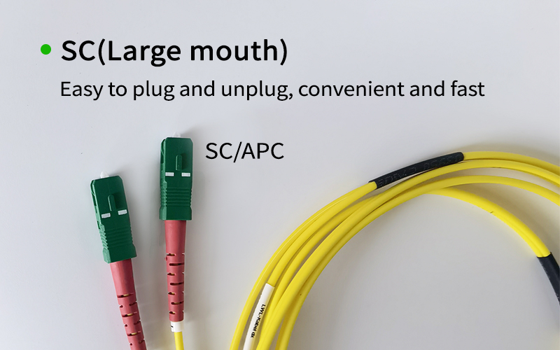 Fiber Optic Cable LC/UPC-SC/APC Indoor Diameter 3.0 mm Single-Mode Dual-Core Optical Fiber Jumper 