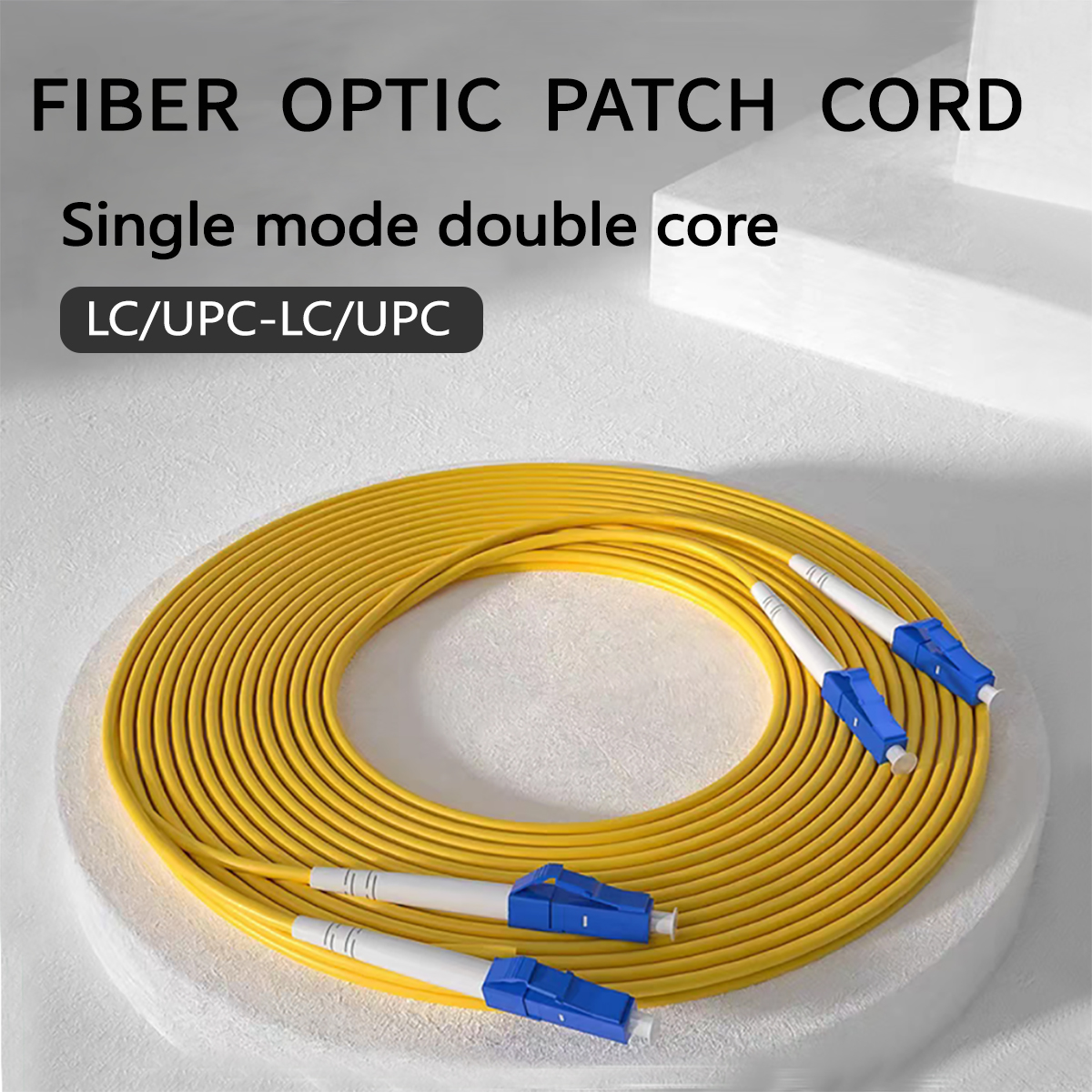 Optical Fiber Connectors Single Mode Double Core Converter Patch Cord LC/UPC-LC/UPC 