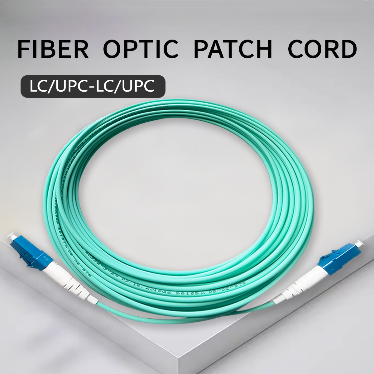 Fiber Optic Internet Cable LC/UPC-LC/UPC OM3 LSZH FTTH Multi-Mode Single Core Fiber Optic Patch Cord
