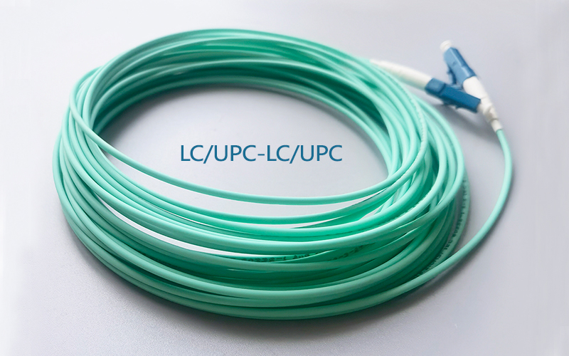Fiber Optic Internet Cable LC/UPC-LC/UPC OM3 LSZH FTTH Multi-Mode Single Core Fiber Optic Patch Cord