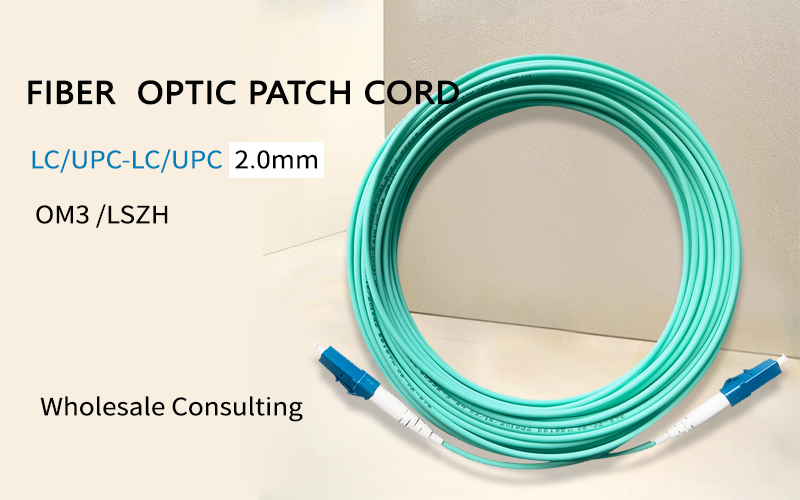 Fiber Optic Internet Cable LC/UPC-LC/UPC OM3 LSZH FTTH Multi-Mode Single Core Fiber Optic Patch Cord