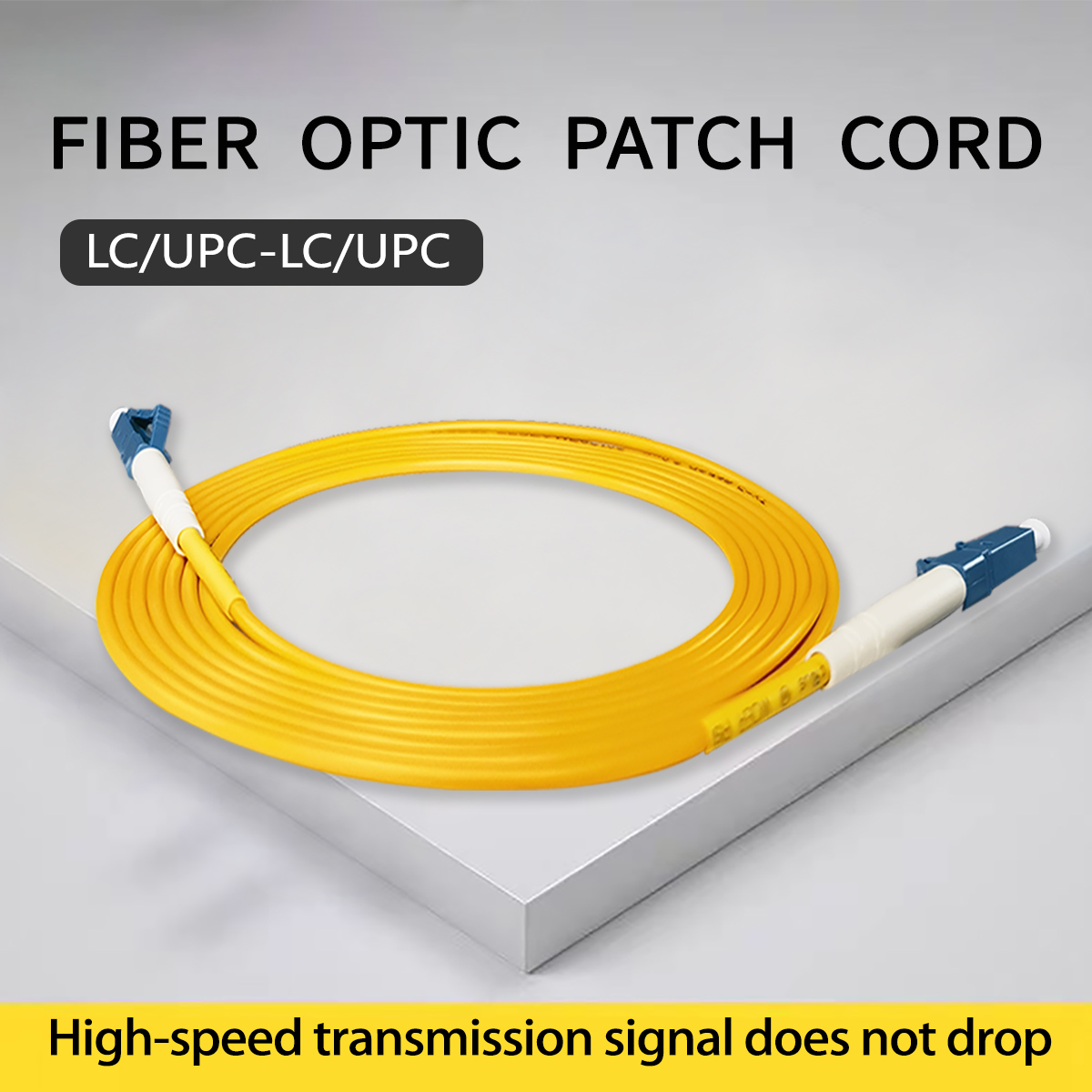 Fiber Optic Cable LC/UPC-LC/UPC Singlemode Simplex FTTH Indoor Fiber Optic Internet Cable 