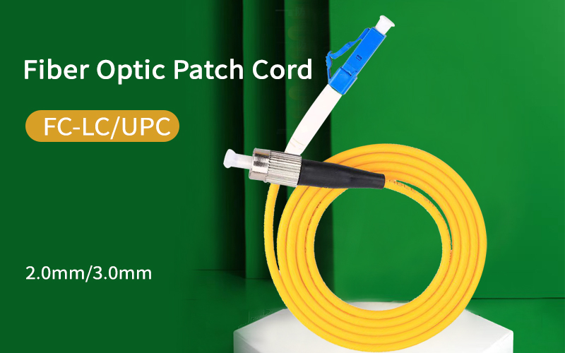 FC/UPC-LC/UPC Diameter 2.0/3.0mm Fiber Optic Patch Cord Single Mode Communication fiber optic