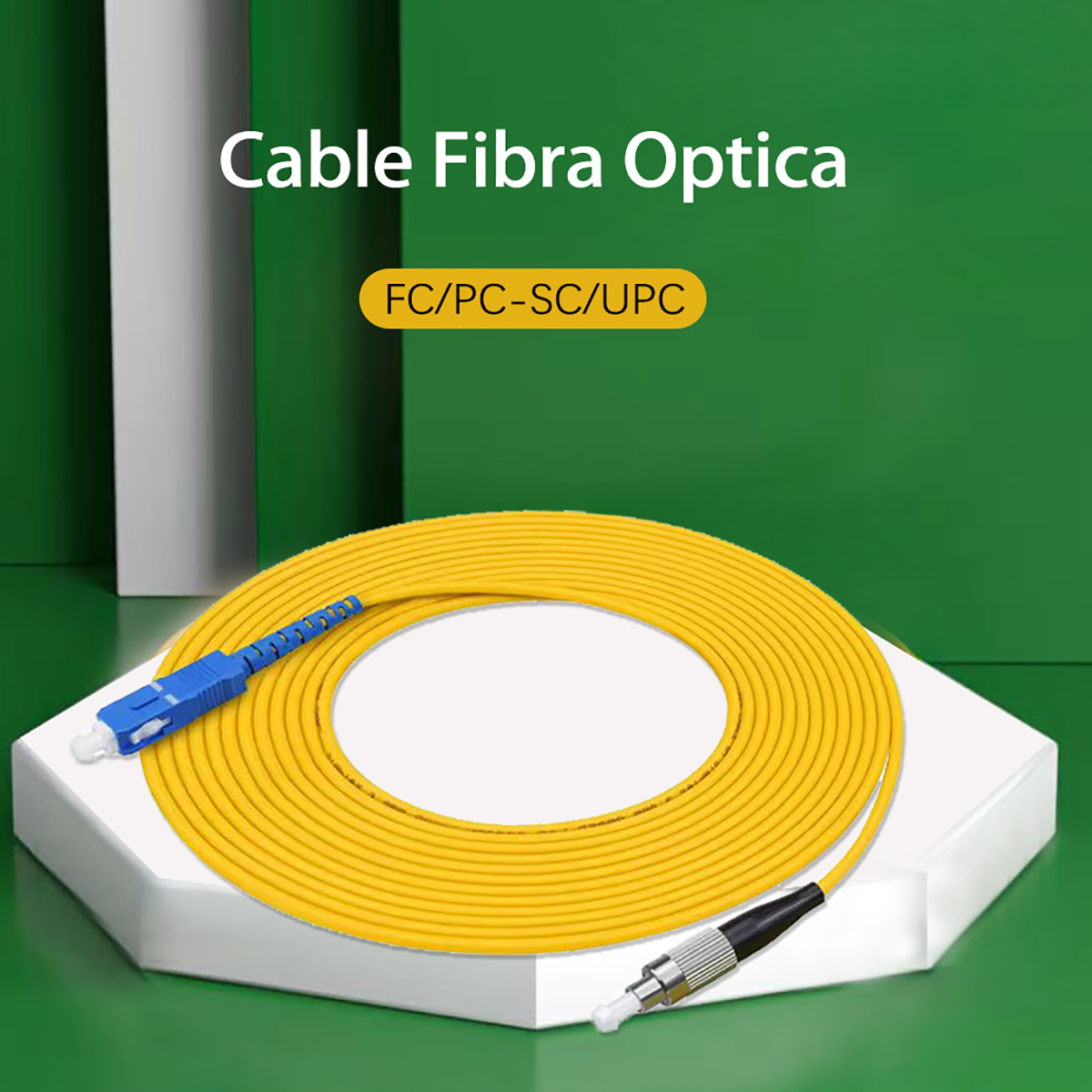FC/UPC-SC/UPC Optical Fiber Patch Cord SM Simplex CoreFiber Optic Internet Cable 