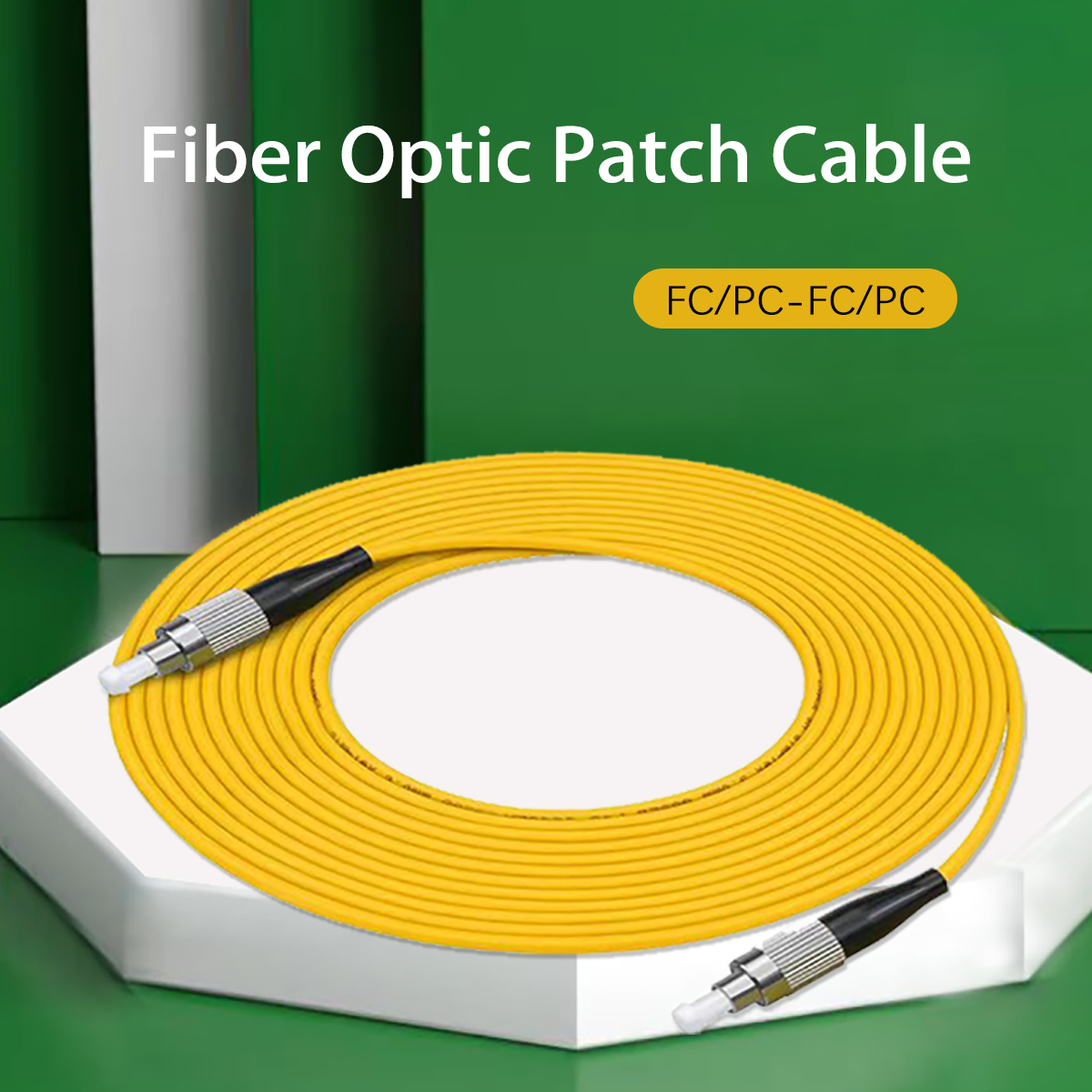 FC/UPC-FC/UPC Fiber Optic Patch Cord Single Mode Simplex Core FTTH Communication 