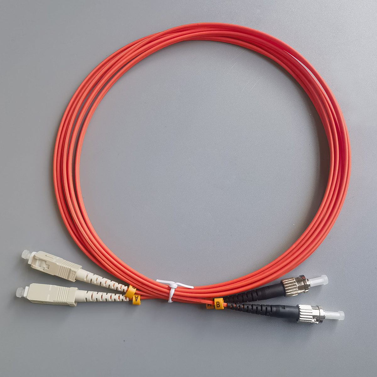 Fiber Optic Cable ST/UPC-SC/UPC 2.0mm 3M Multimode Dual Core OM1-62.5/125μm LSZH FTTH