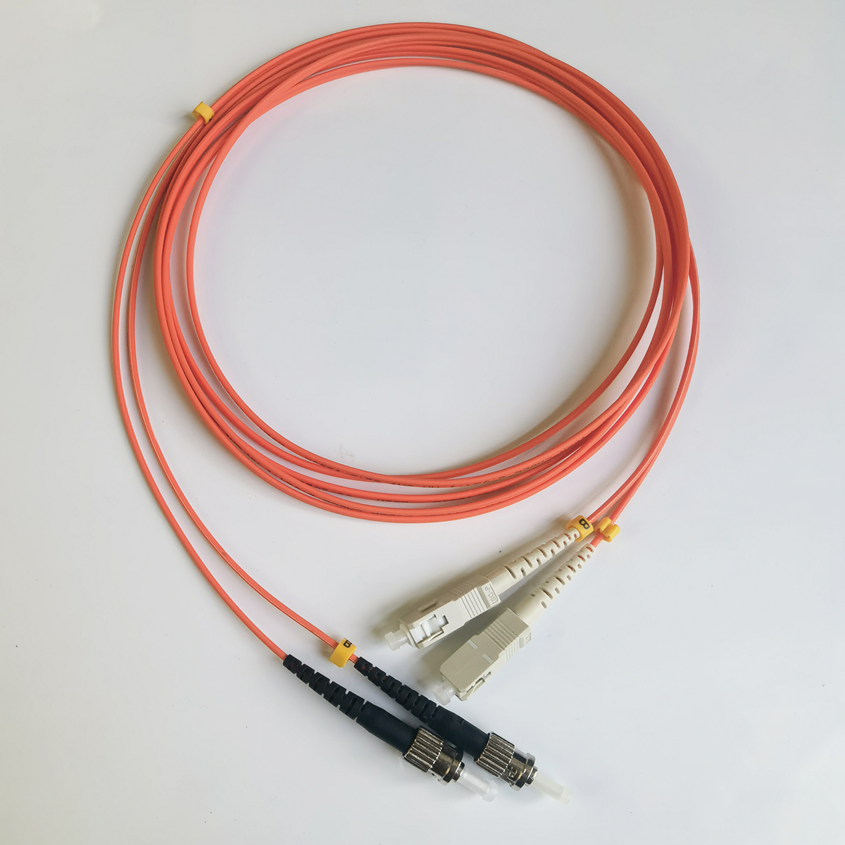 Fiber Optic Cable ST/UPC-SC/UPC 2.0mm 3M Multimode Dual Core OM1-62.5/125μm LSZH FTTH