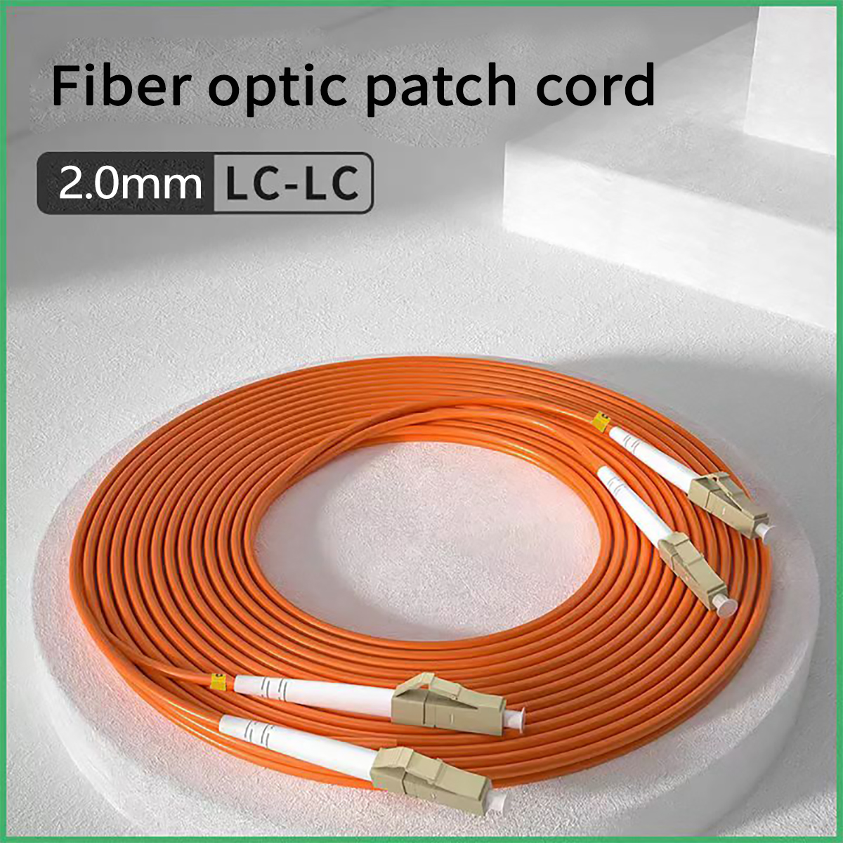 Fiber Optic Internet Cable FTTH  LC/UPC-LC/UPC 2.0mm Multi-Mode Dual Core Converter Patch Cord
