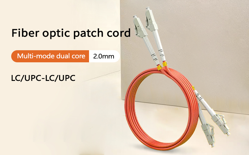 Fiber Optic Internet Cable FTTH  LC/UPC-LC/UPC 2.0mm Multi-Mode Dual Core Converter Patch Cord