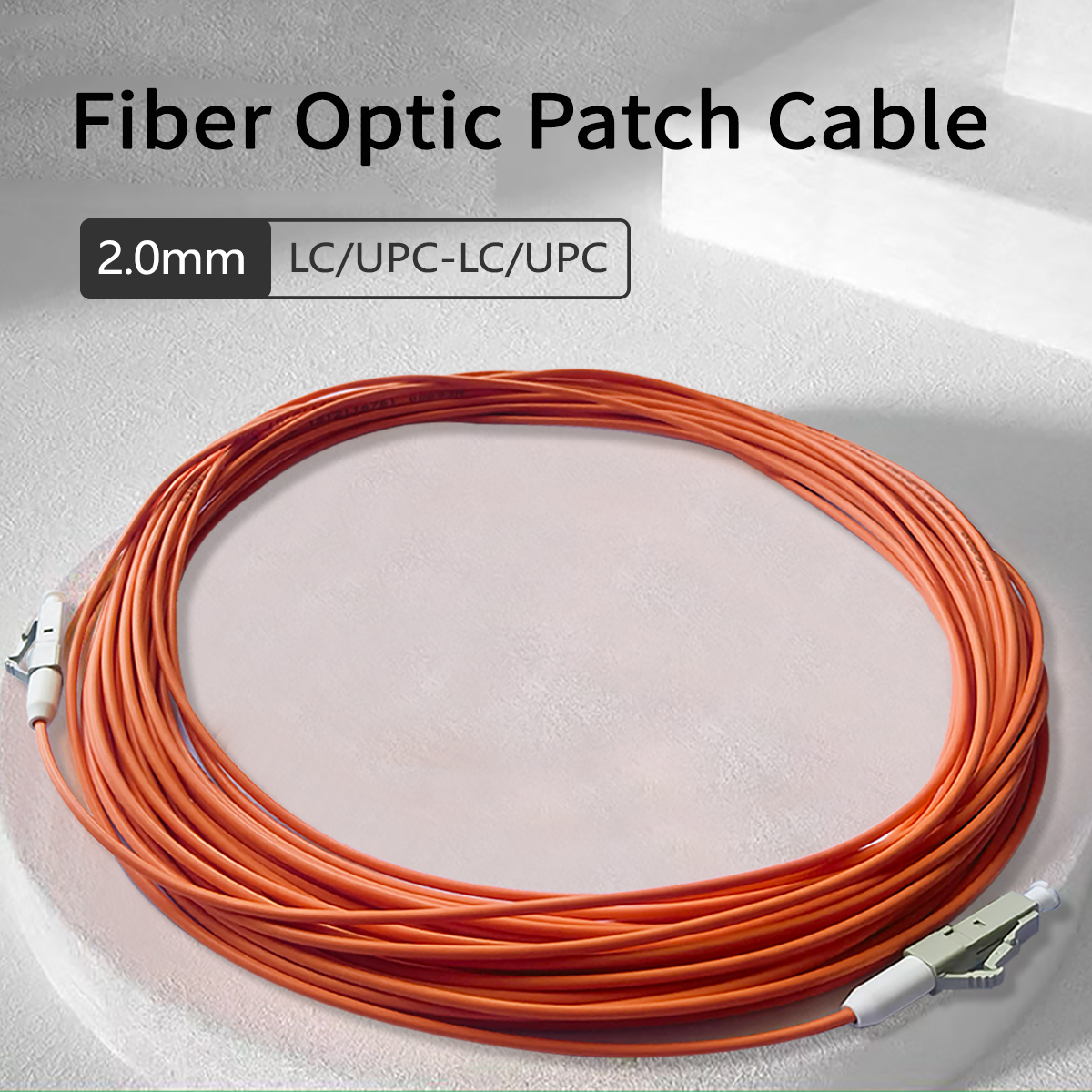 Optic Patch Cord Cable FTTH LC/UPC-LC/UPC 2.0mm Fiber Patch Cord  Multi-Mode Single Core 