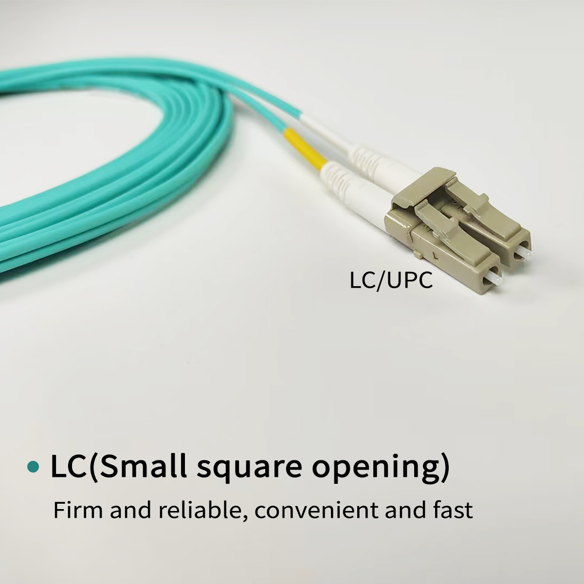 Fiber Optic Patch Cord OM4 10Gigabit Multi-Mode Dual Core Diameter LC/UPC-LC-UPC FTTH Indoor 