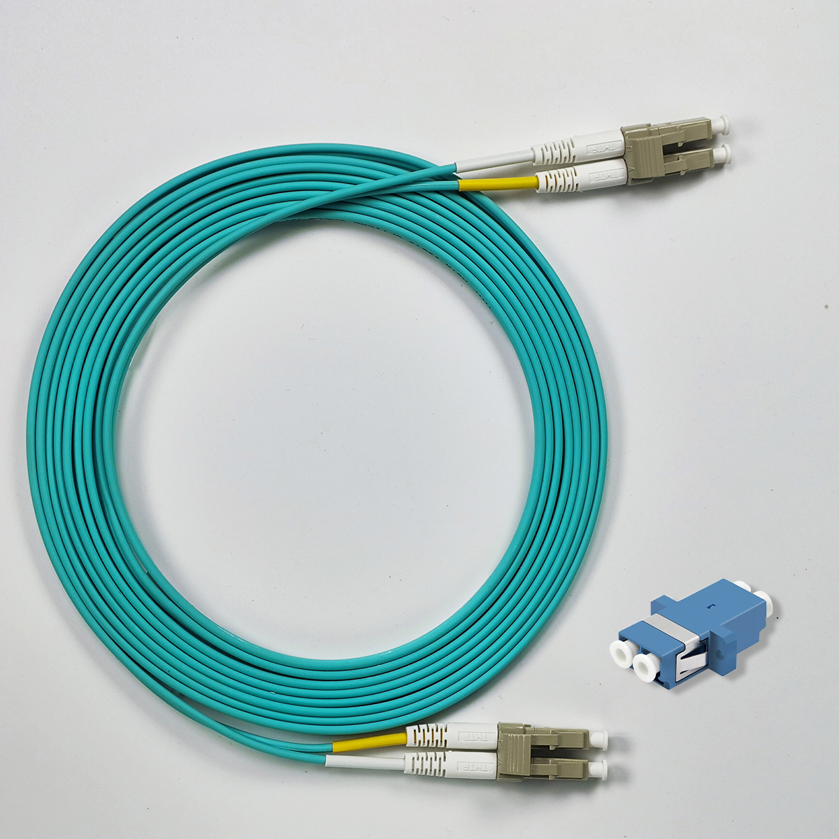 Fiber Optic Patch Cord OM4 10Gigabit Multi-Mode Dual Core Diameter LC/UPC-LC-UPC FTTH Indoor 