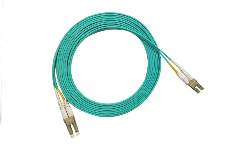 Fiber Optic Patch Cord OM4 10Gigabit Multi-Mode Dual Core Diameter LC/UPC-LC-UPC FTTH Indoor 