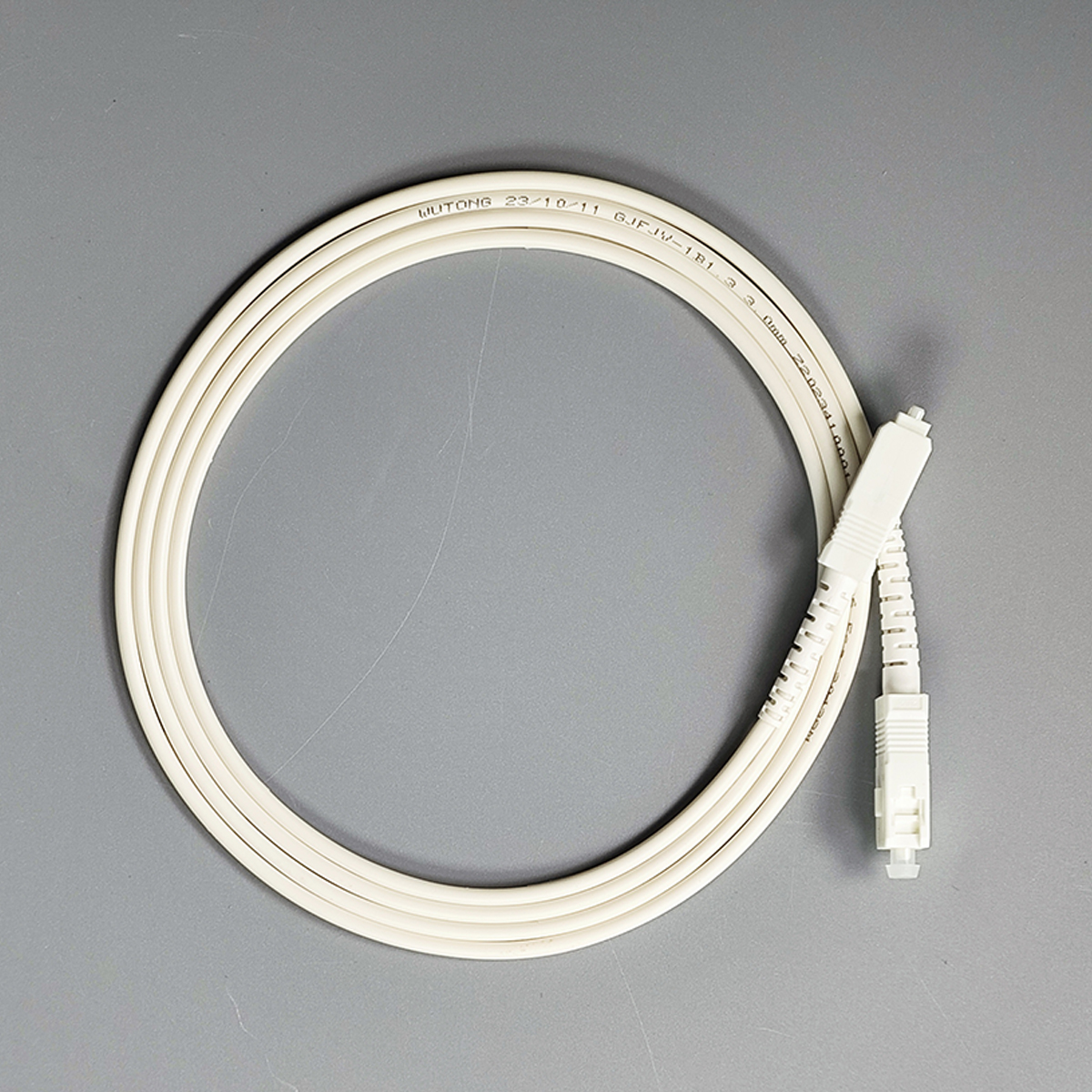 Optical Fiber Patch Cord SC/UPC-SC/UPC Single Mode FTTH White Fiber Optic Internet Cable 