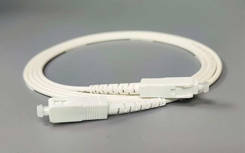 Optical Fiber Patch Cord SC/UPC-SC/UPC Single Mode FTTH White Fiber Optic Internet Cable 