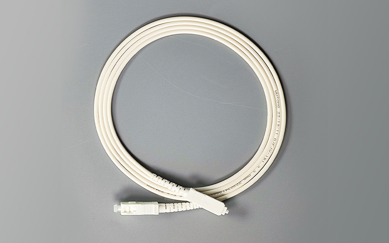 Optical Fiber Patch Cord SC/UPC-SC/UPC Single Mode FTTH White Fiber Optic Internet Cable 