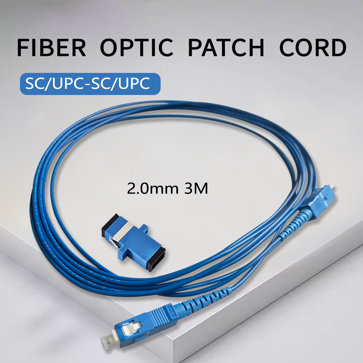 Optic Patch Cord Cable SC/UPC-SC/UPC Fiber Optic Cable Extension Cable Simplex Convert Patch Cord