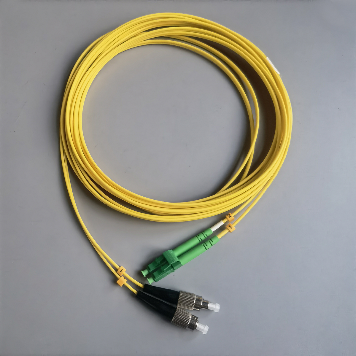 Fiber Patch Cord LC/APC-FC/PC  FTTH LSZH 2.0mm Extension Cable Single Mode Double Core