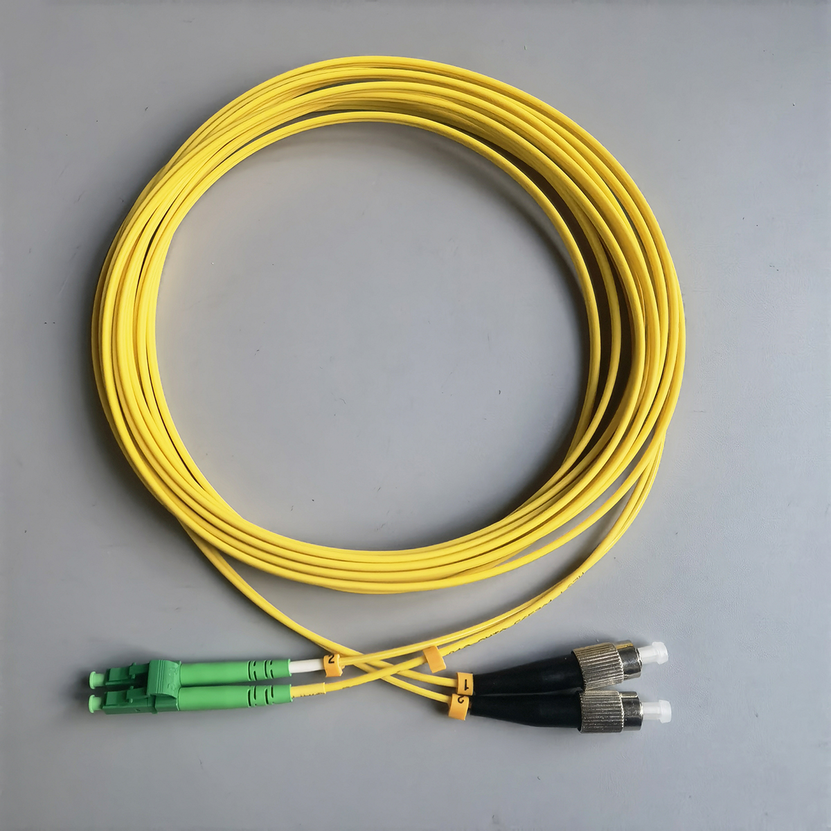 Fiber Patch Cord LC/APC-FC/PC  FTTH LSZH 2.0mm Extension Cable Single Mode Double Core