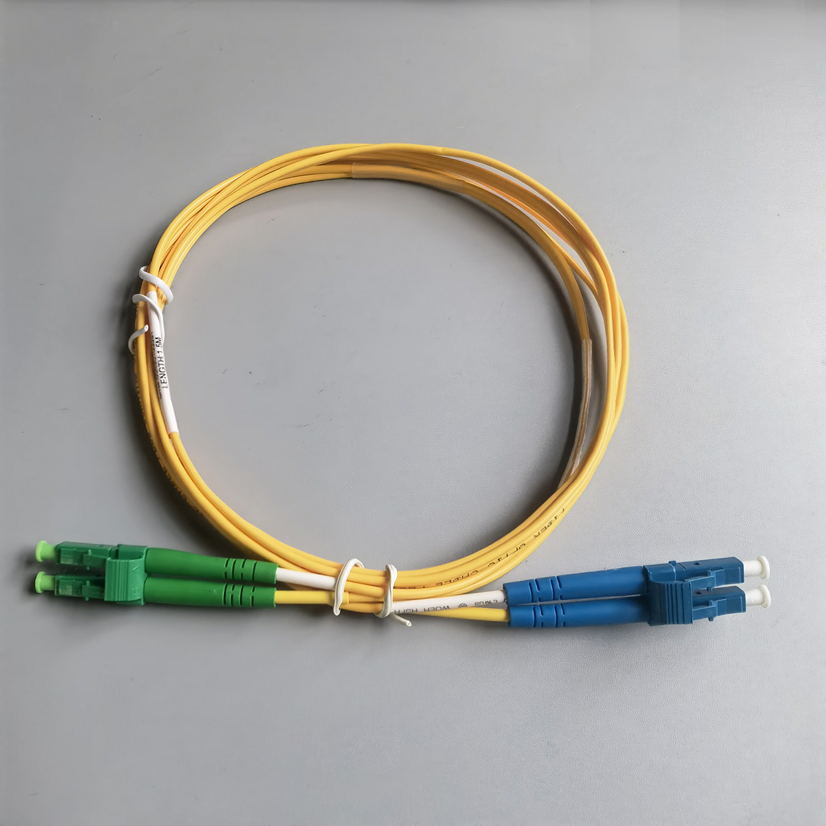 Fiber Optic Internet Cable FTTH LC/APC-LC/UPC Single Mode Double Core 2.0mm LSZH Extension Cord