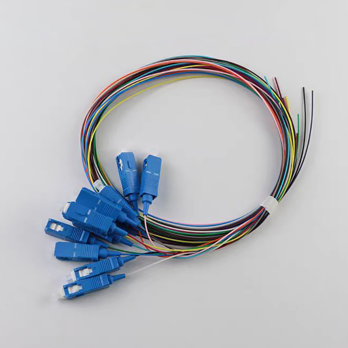 12 Colors Fiber Pigtail  Cable SC/UPC 0.9mm Fiber Optic Pigtail Single Mode Fiber Optical Pigtail 