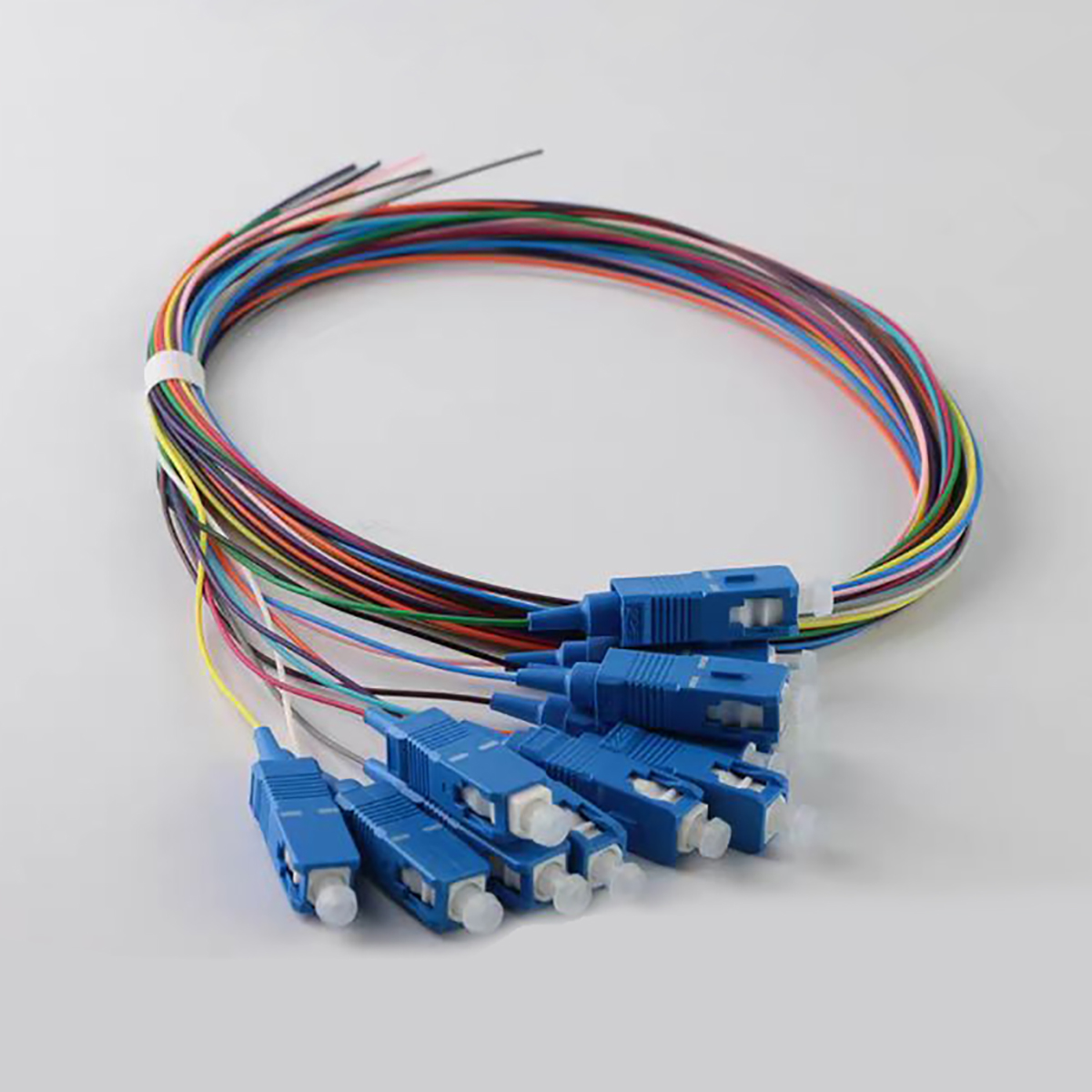 12 Colors Fiber Pigtail  Cable SC/UPC 0.9mm Fiber Optic Pigtail Single Mode Fiber Optical Pigtail 