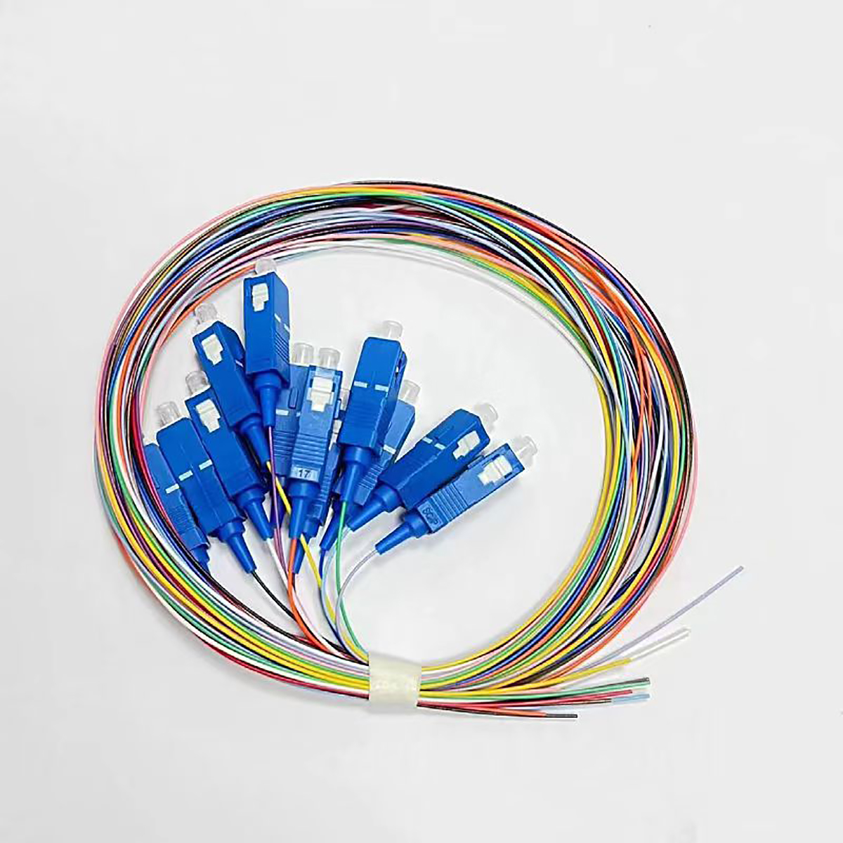 12 Colors Fiber Pigtail  Cable SC/UPC 0.9mm Fiber Optic Pigtail Single Mode Fiber Optical Pigtail 
