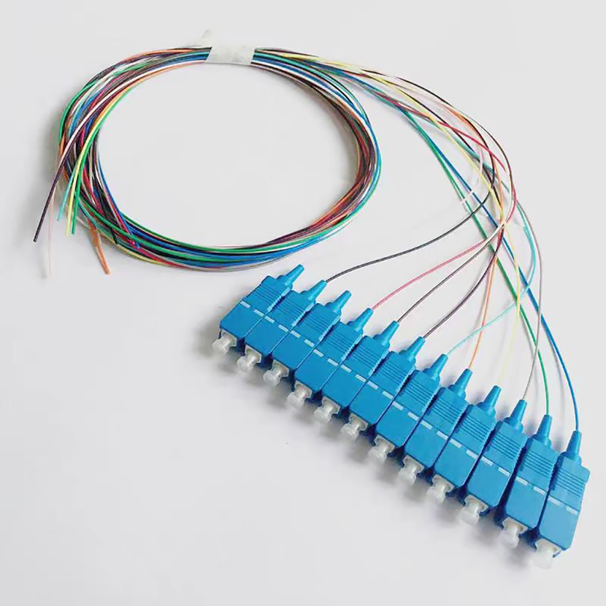 12 Colors Fiber Pigtail  Cable SC/UPC 0.9mm Fiber Optic Pigtail Single Mode Fiber Optical Pigtail 