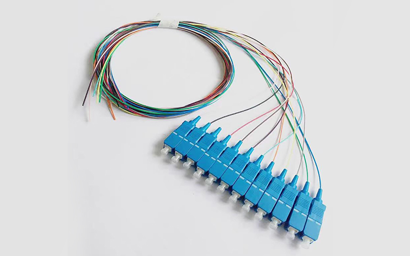 12 Colors Fiber Pigtail  Cable SC/UPC 0.9mm Fiber Optic Pigtail Single Mode Fiber Optical Pigtail 