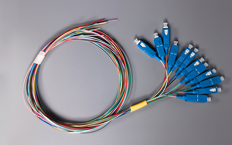 12 Colors Fiber Pigtail  Cable SC/UPC 0.9mm Fiber Optic Pigtail Single Mode Fiber Optical Pigtail 