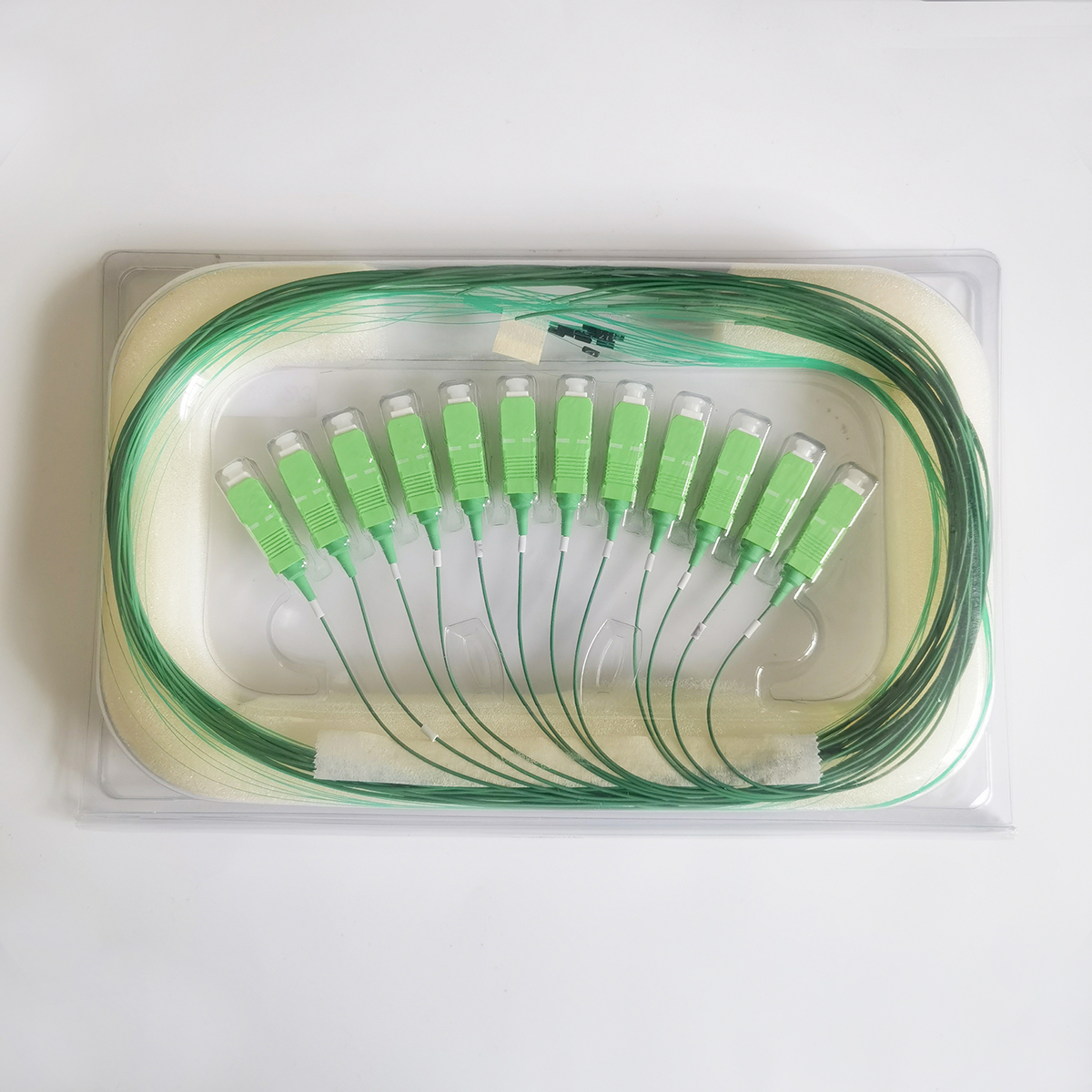 12 szt Fiber Optic Pigtail SC/APC Single Mode Indoor FTTH Optical Fiber Pigtail 0.9M Fiber Pigtail 