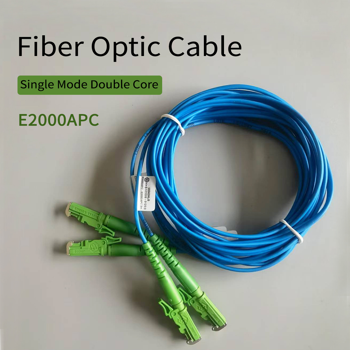 Cable Fibre Optique E2000/APC Double Core FTTH  Extension Cable Duplex  Convert Patch Cord 