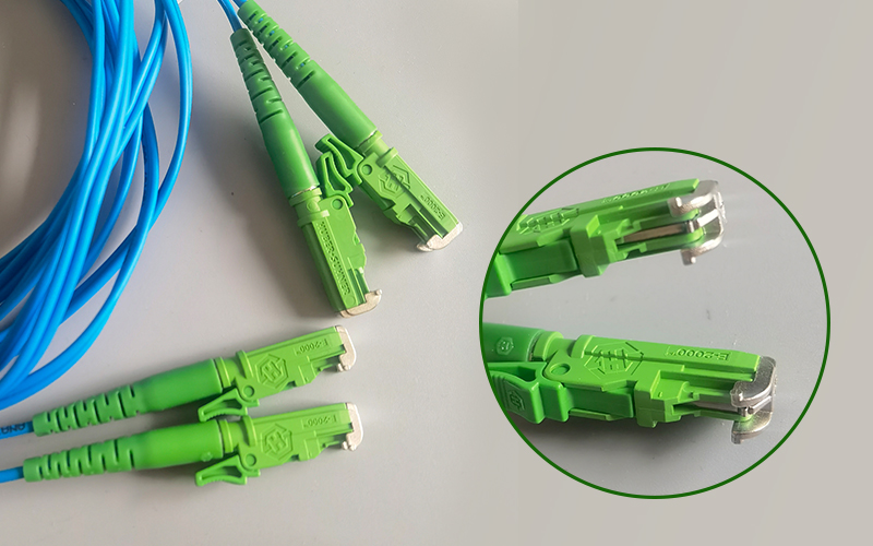 Cable Fibre Optique E2000/APC Double Core FTTH  Extension Cable Duplex  Convert Patch Cord 